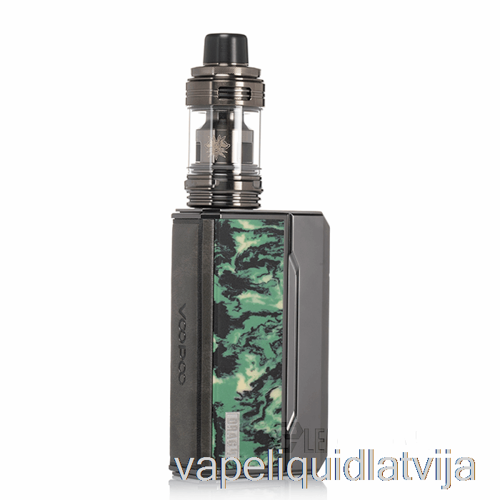 Voopoo Drag 4 177w Starter Kit Gun Metal + Forest Green Vape Liquid